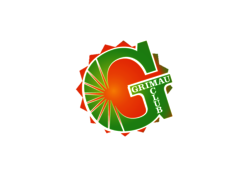 Gelb-grünes-Logo der Jugendfreizeiteinrichtung Grimau
