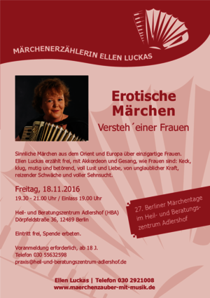 "Erotische Märchen" im Heil- und Beratungsznetrum Adlershof