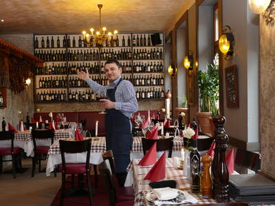 Innearaum des Restaurants Mia Toscana